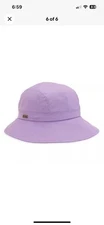 Sun 'N' Sand Women's Cotton Hat With Drawstring Sizer | Brim 3.5 NEW PURPLE
