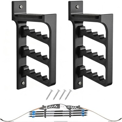 Archery Wall Mount Bow Hanger Rack, Dual Use Bow and Arrow Holder with Arrow ...