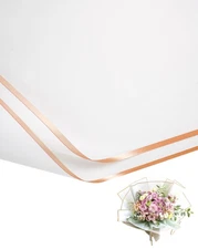 40 Sheet Flower Wrapping Paper Waterproof Floral Bouquet Wrapping Paper with ...