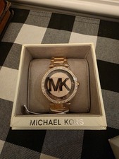 Michael Kors Parker 39mm Gold Tone Steel Crystal Quartz Ladies Watch MK5865