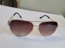 Jessica Simpson Rose Gold Aviator Sunglasses Brown Lenses Stylish J5706-GLDTS