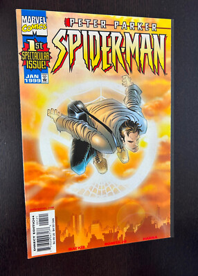 PETER PARKER SPIDER-MAN #1 (Marvel Comics 1998) -- SUNBURST Variant -- NM-