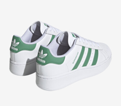 Size 8 - adidas Superstar XLG White Semi Court Green W for