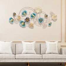 3D Metal Engraving Ginkgo Wall Decor Hanging Art Decor Wall Mounted Home Decor