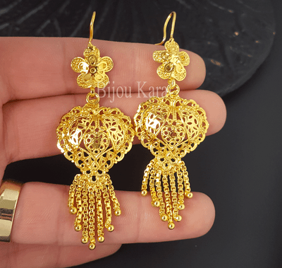 Earrings 24 2024 carat gold