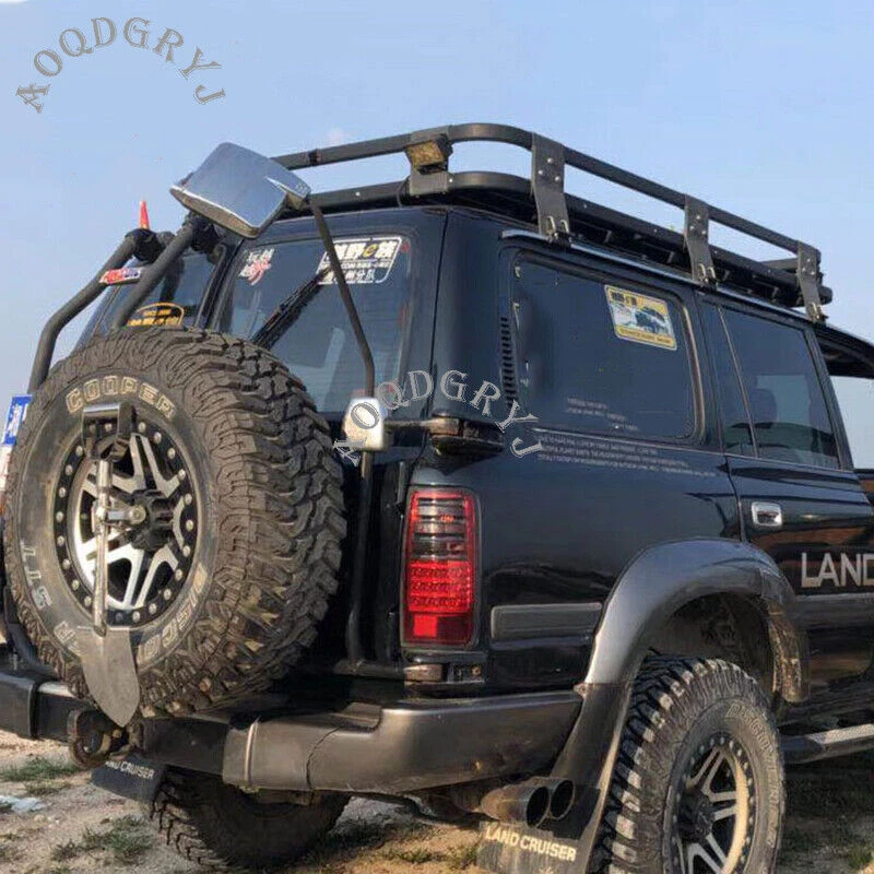 For 91-97 Land Cruiser LC80 FJ80 Rear Trunk Bracket Tailgate Mirror Accessories Foto 3 de 4