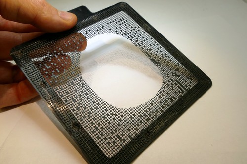 Lindahl Plastic Vignetter Mask Frame 4.5X4.5" bellows 2.5 Large Vertical Oval - Picture 5 of 5