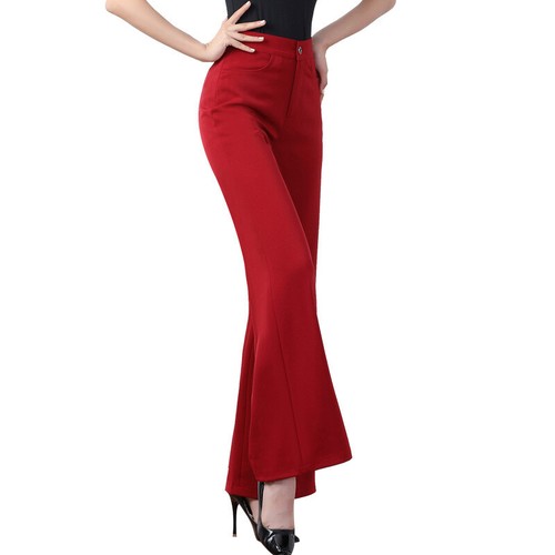 Women Latin Dance Trouser High Waist 