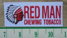 REDMAN CHEWING TOBACCO CHIEF HEAD CLOTH IRON-ON PATCH