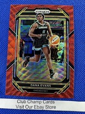 2023 #59 Dana Evans WNBA Panini Prizm Basketball Ruby Wave Prizm Sky