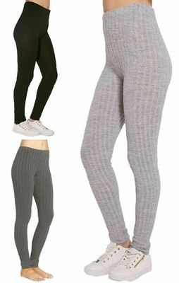 thick ribbed leggings