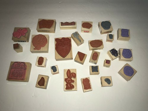 Vintage and Assorted Wood Stamps - Picture 2 of 2