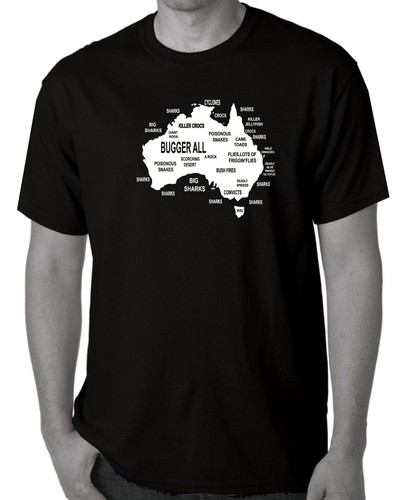 Funny T-Shirts AUSTRALIA MAP straya tshirt tee's Aussie maps tee's Ladies Men - Picture 15 of 31