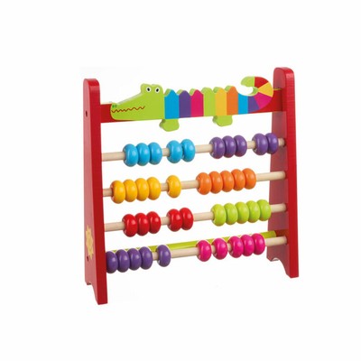 NICI Abakus Krokodil Lernspielzeug Spielzeug Orange Tree Toys Holz Bunt 46027