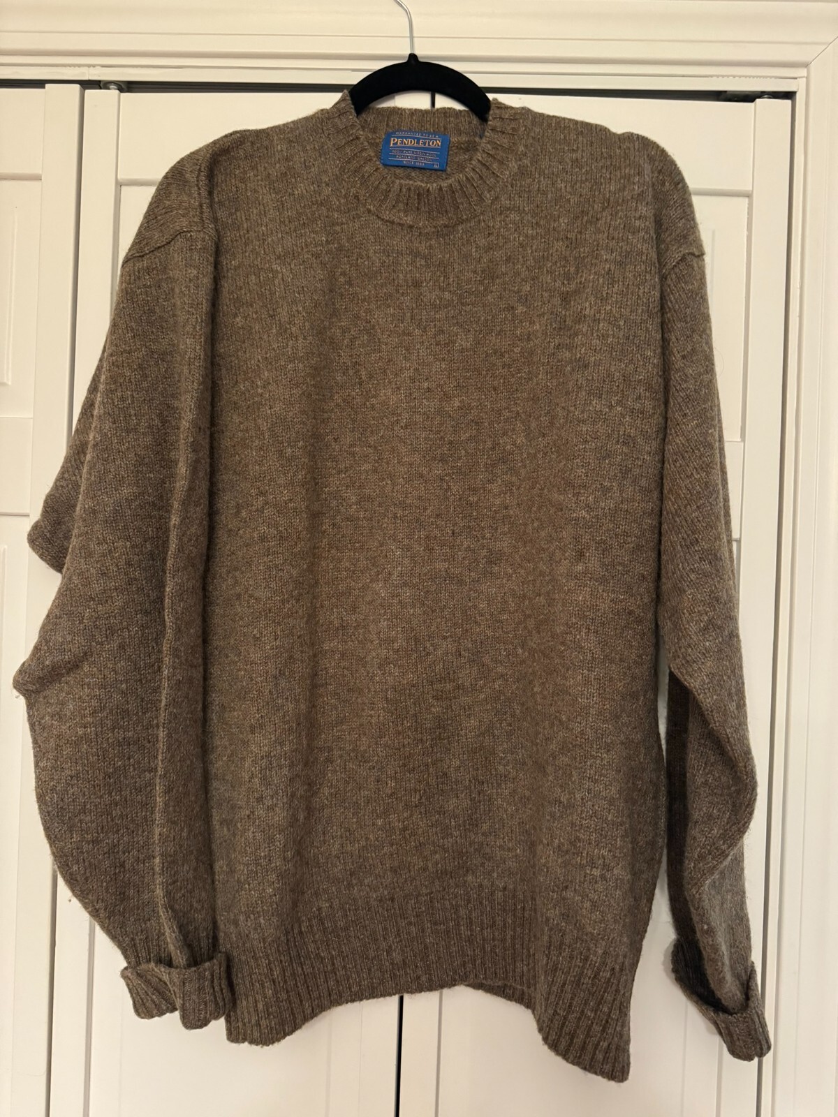 Pendleton Large L Virgin Wool Sweater Pullover Be… - image 1