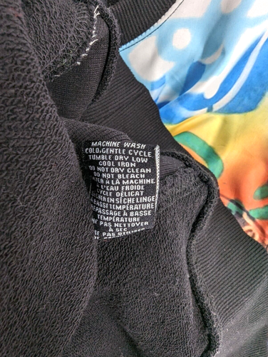 Protocol Higher Ground mens large graffiti graphic black French terry sweatshirt - Picture 8 of 15