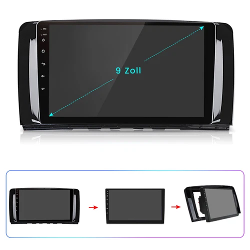 32G Für Mercedes R-Class W251 R300 ab 2005 Autoradio Navi Carplay Android 13 GPS - Bild 3 von 12