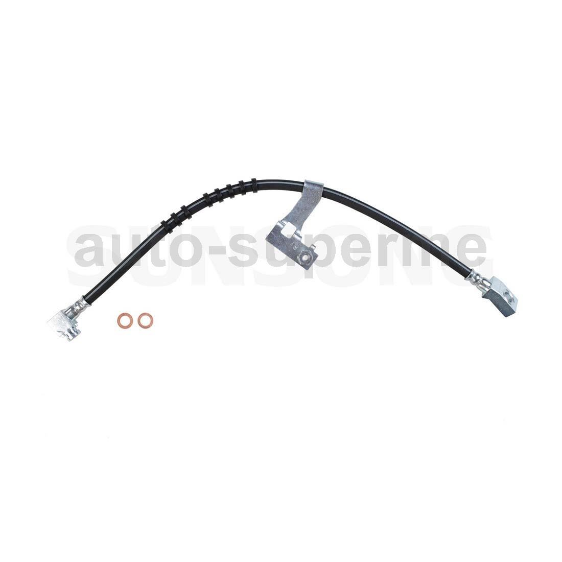 2x Brake Hose Line Front For Plymouth Grand Voyager 3.0L 1988-1989