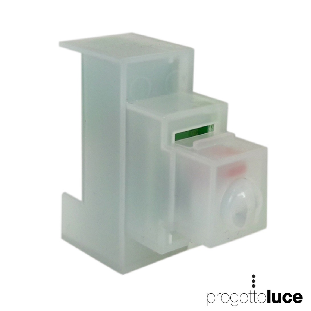 Rilevatore antifurto Infrarosso Hiltron incasso  IRINJ45 per serie civili BIANCO