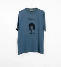 Vintage The Doors T-shirt Jim Morrison Rock Band Blue Tee Size L