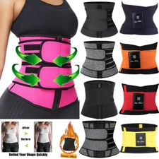 Women Waist Trainer Corset Trimmer Belt Body Shaper Cincher Neoprene GYM Girdles