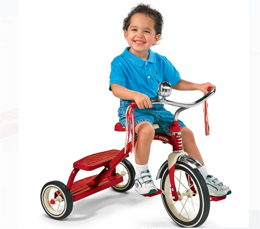 Radio Flyer Tricycle Classic Retro Dual Deck Red or Pink 12