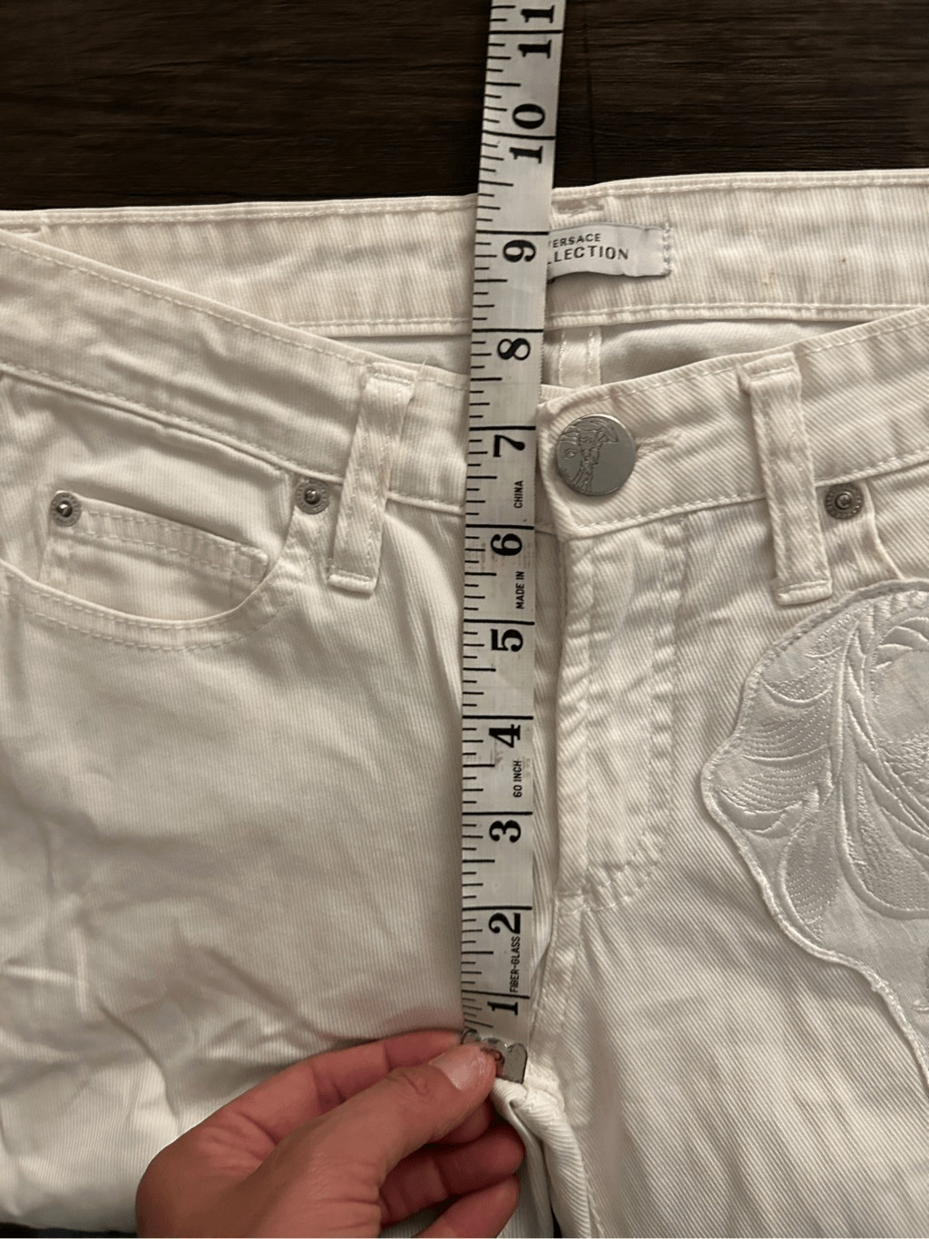 Versace Jeans Collection White Patchwork Jeans Si… - image 14