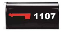 SET OF 2 Custom Mailbox Numbers Vinyl Decals / Stickers - Choose Size Color