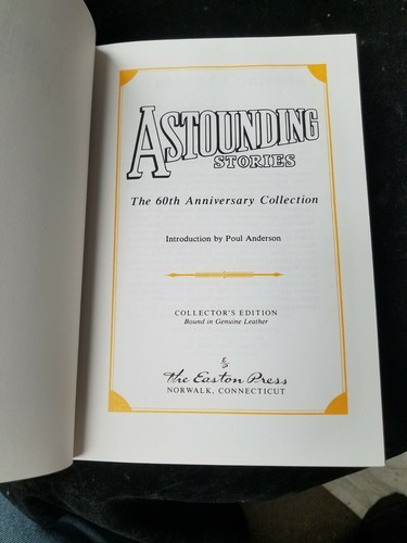 1990 Easton Press ASTOUNDING STORIES 60th Anniversary Leather Hardcover Edition - Imagen 8 de 10
