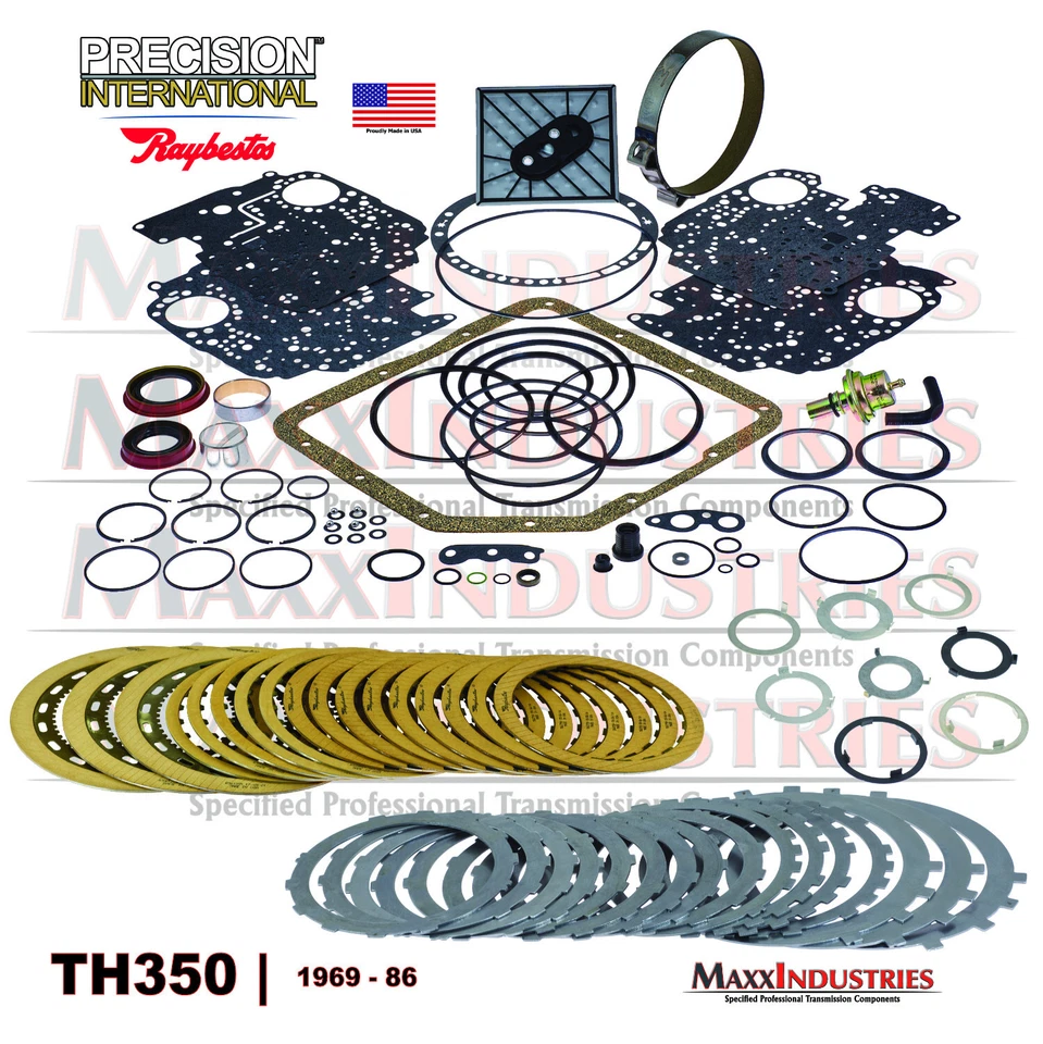 TH350 350C Transmission Rebuild - Master Kit with Steels Band Filter Modulator - Image 2 of 4