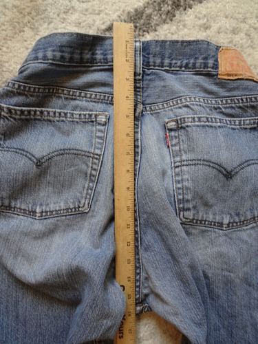 Levi's 505 Boys Regular Fit Jeans 18 Husky Blue Medium Wash Denim 36x29 - Picture 20 of 22
