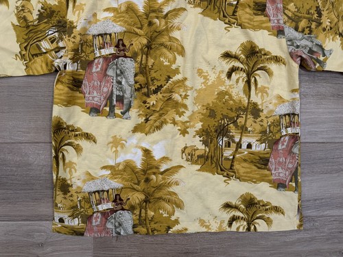 Tommy Bahama Men's Silk Button Shirt XL All Over Print Island Girl Elephant EUC - Picture 8 of 10