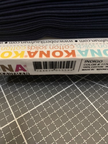 Indigo - Kona Cotton Solids by Robert Kaufman - 100% Cotton - Picture 2 of 4