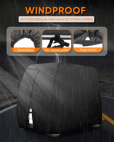 Waterproof Golf Cart Cover 4 Passenger for EZ GO Club Car Yamaha Golf Carts - 第 6/11 張圖片