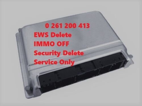 EWS Delete SERVICE ONLY BMW Bosch 413 Silver Label DME ECU M3 325 524 EWS OFF - Afbeelding 1 van 3