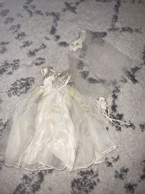 Wedding Gown 1960 Wedding Day Barbie Vintage 1960s Barbie Brides