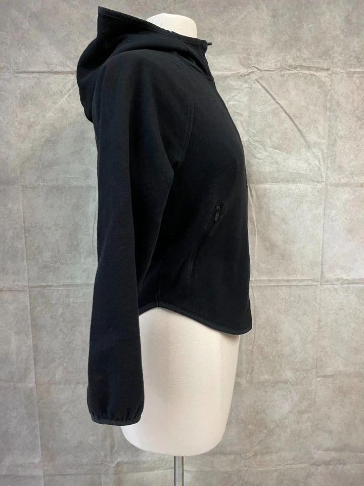 Sudadera con capucha Gap Fit Dry Girls negra con cremallera frontal talla XXL (14-16) Foto 4 de 4