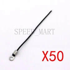 50 x NTC 10K Ohm 1% 3435 Thermistor temperature sensor Waterproof Probe Fixable