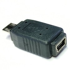 USB 2.0 Micro-B Male to Mini B 5-pin Female Adapter Converter Connector