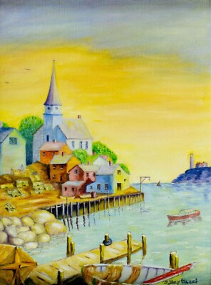 John A Martucci (NY,mid 20C) oil painting 134404