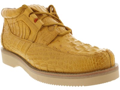 yellow alligator shoes
