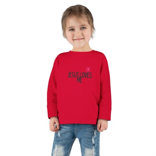 Jesus Loves Me Toddler Long Sleeve Tee - Picture 21 of 21