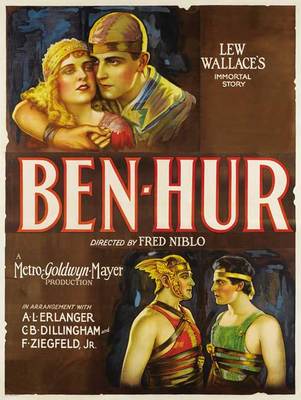 BEN-HUR Movie POSTER 27x40 C Ramon Novarro Francis X. Bushman May McAvoy Betty