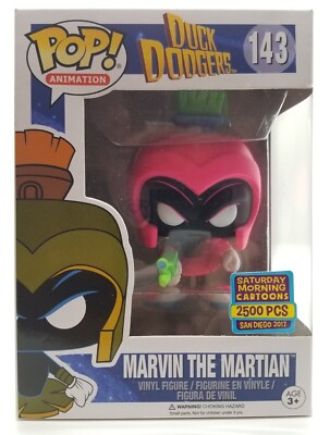 Funko Pop! Duck Dodgers Pink Marvin the Martian #143 SDCC Funko Pop! Duck Dodgers Pink Marvin the Martian #143 SDCC