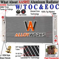 1492 3 Row Aluminum Radiator For 1992-1993 Chevy GMC C/K 2500 3500 6.5L V8