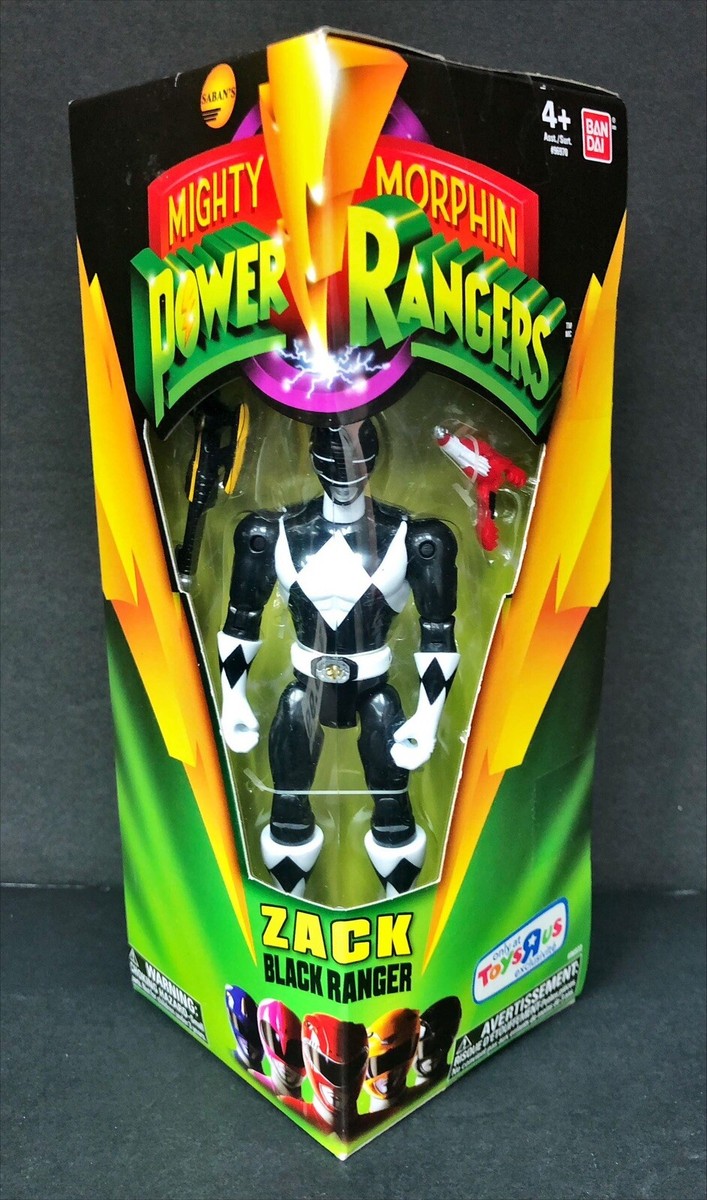 Mighty Morphin Power Rangers Zack Black Ranger Figure Toys R
