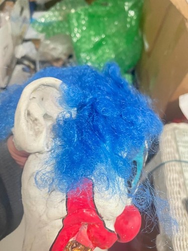 Clown Blue hair mask Halloween(A1) - Picture 6 of 7