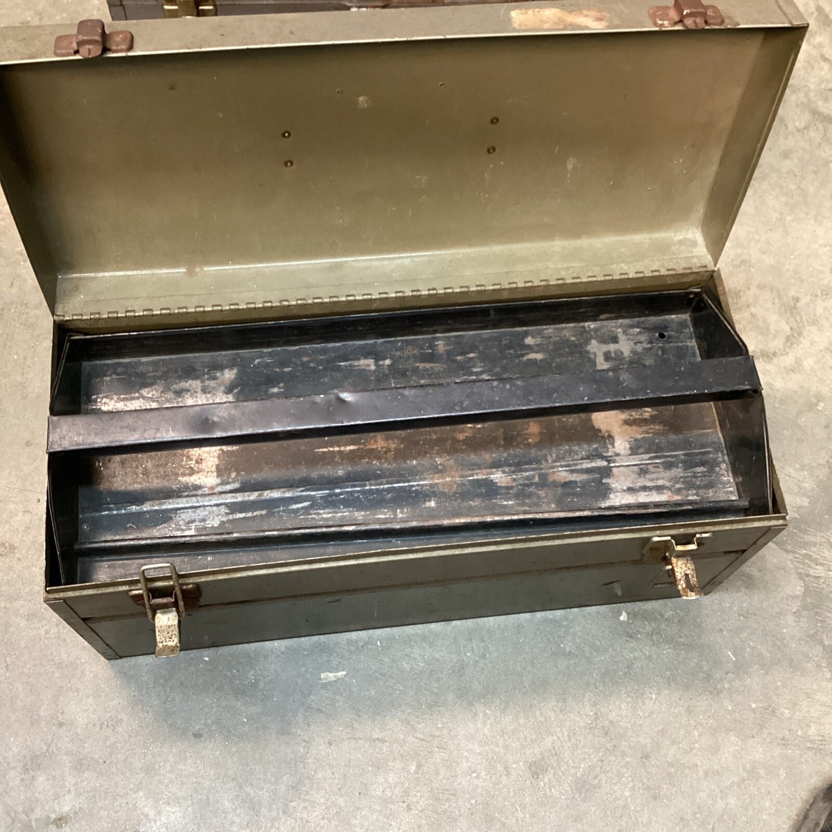 VINTAGE PARK METAL MACHINEST TOOLBOX MODEL 84447 W/ Tray | eBay