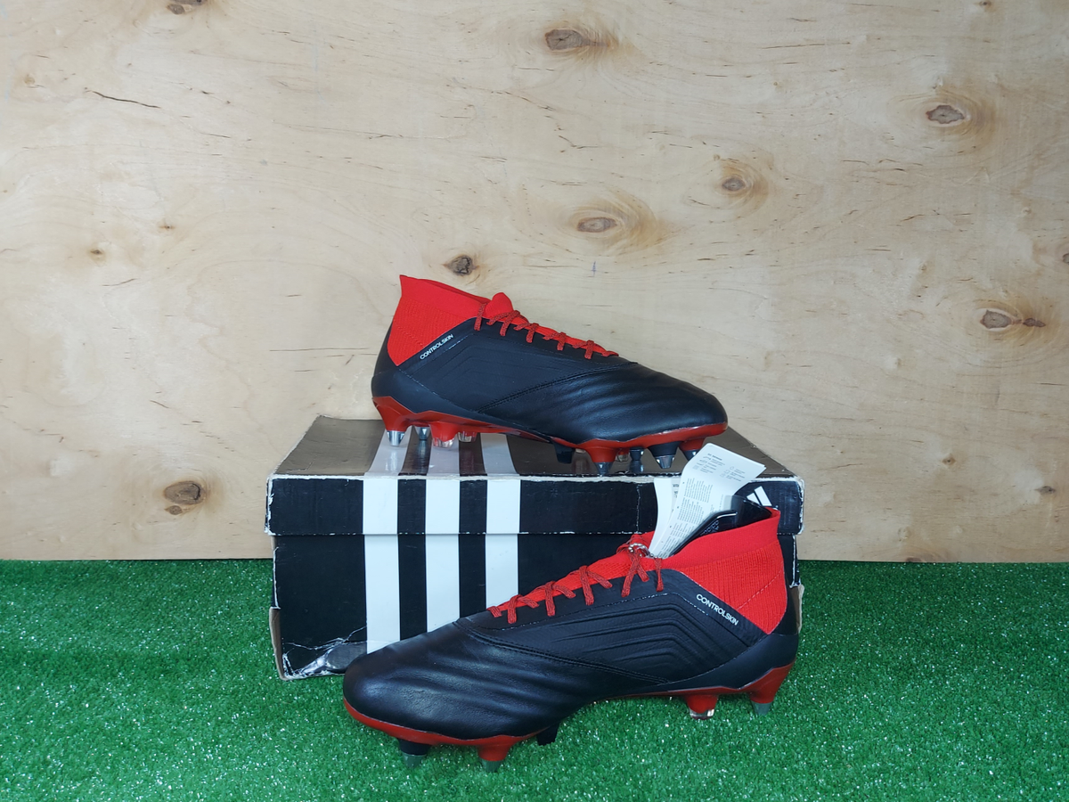 Adidas Predator 18.1 Leather SG D96599 Elit Black boots Cleats