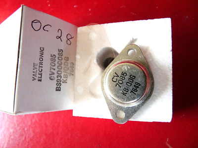 CV7085 OC28 MULLARD TRANSISTOR MIT GLIMMERSCHEIBE UND BUCHSEN MILITÄRQUALITÄT 1 STCK.